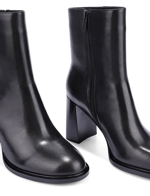 Женские ботинки MIRATON кожаные черные - фото 2 - Miraton