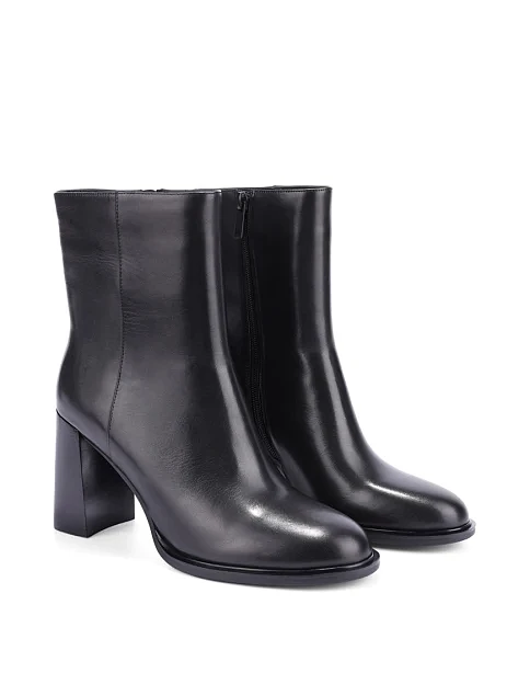 Женские ботинки MIRATON кожаные черные - фото 3 - Miraton