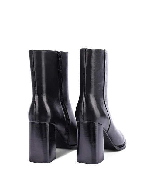 Женские ботинки MIRATON кожаные черные - фото 4 - Miraton