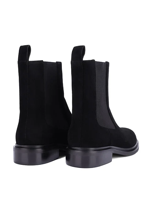 Женские ботинки челси Attizzare велюровые черные - фото 4 - Miraton