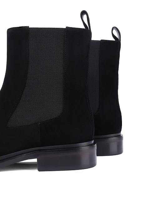 Женские ботинки челси Attizzare велюровые черные - фото 5 - Miraton