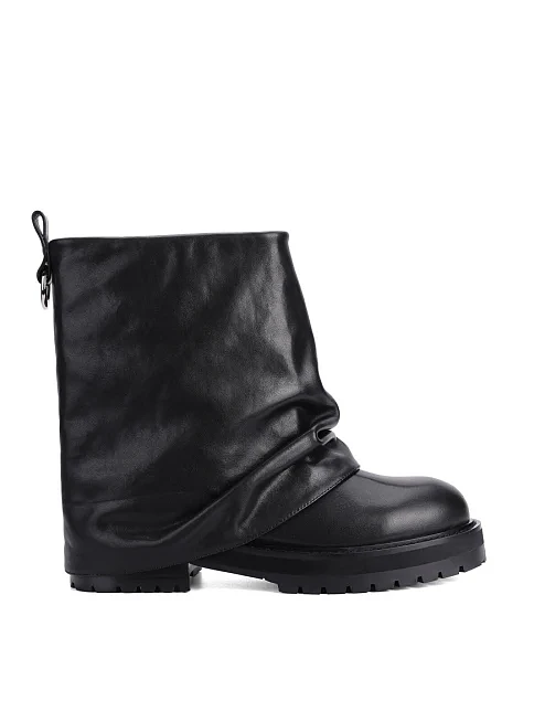 Женские ботинки MIRATON кожаные черные - фото 1 - Miraton