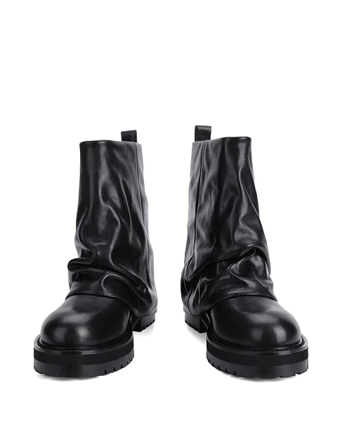 Женские ботинки MIRATON кожаные черные - фото 2 - Miraton