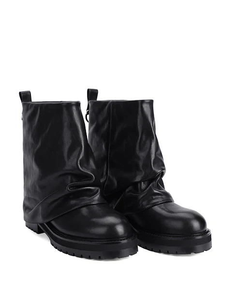 Женские ботинки MIRATON кожаные черные - фото 3 - Miraton