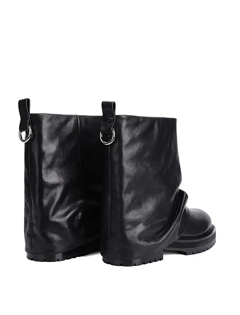 Женские ботинки MIRATON кожаные черные - фото 4 - Miraton