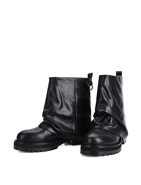 Женские ботинки MIRATON кожаные черные - фото 5 - Miraton