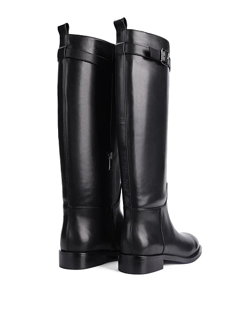 Женские сапоги Attizzare кожаные черные - фото 4 - Miraton