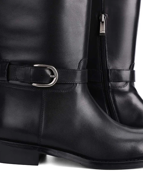 Женские сапоги Attizzare кожаные черные - фото 2 - Miraton