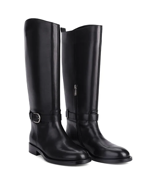 Женские сапоги Attizzare кожаные черные - фото 3 - Miraton