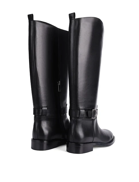 Женские сапоги Attizzare кожаные черные - фото 4 - Miraton