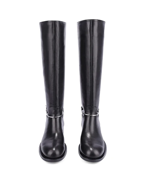 Женские сапоги Attizzare кожаные черные - фото 2 - Miraton