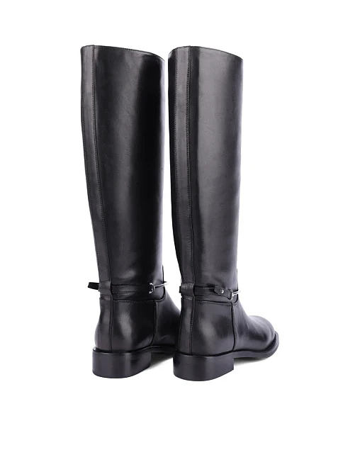 Женские сапоги Attizzare кожаные черные - фото 4 - Miraton