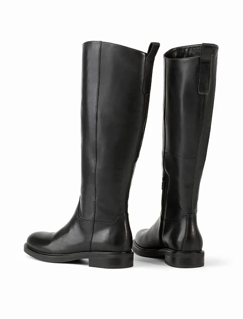 Женские сапоги Vagabond кожаные черные - фото 2 - Miraton