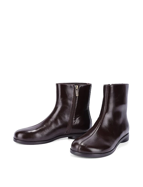 Женские ботинки MIRATON кожаные коричневые - фото 2 - Miraton