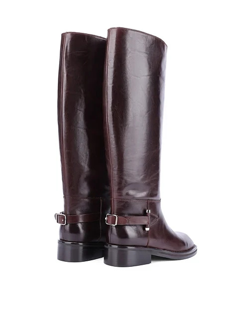 Женские сапоги MIRATON коричневые - фото 4 - Miraton