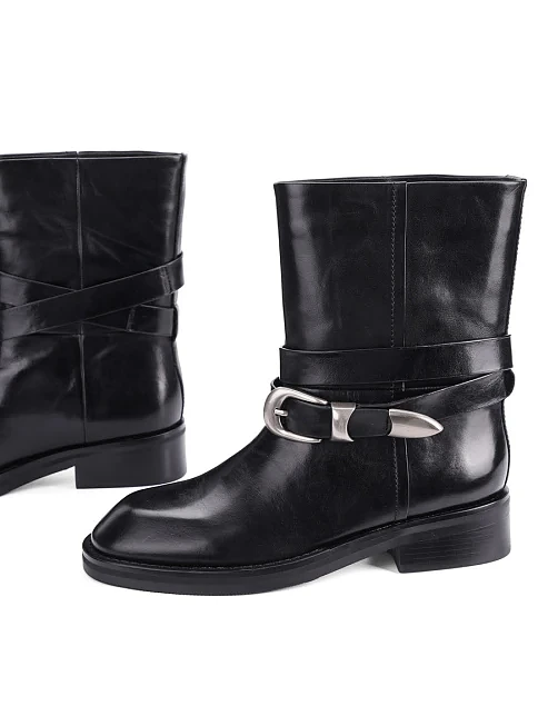 Жіночі черевики MIRATON чорні - фото 2 - Miraton