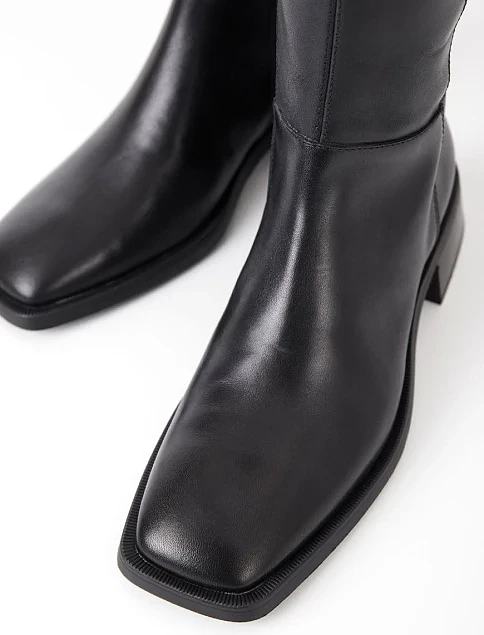 Женские сапоги Vagabond кожаные черные - фото 4 - Miraton