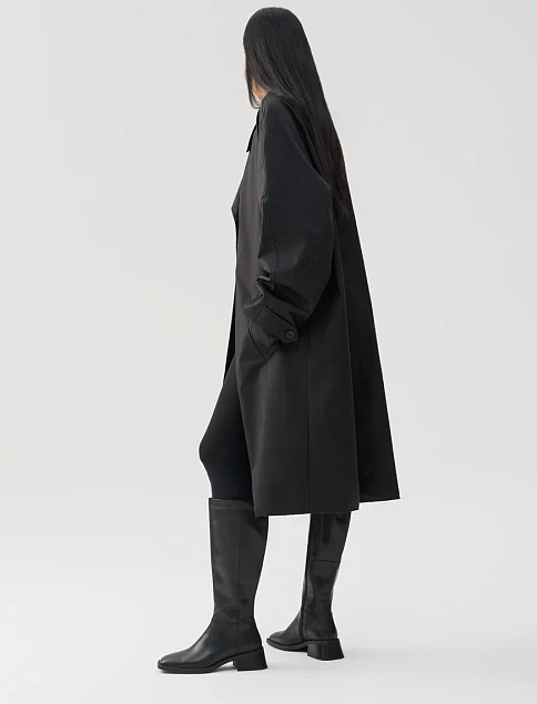 Женские сапоги Vagabond кожаные черные - фото 6 - Miraton