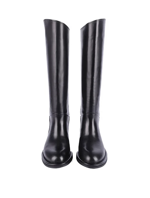 Женские сапоги Attizzare кожаные черные - фото 2 - Miraton