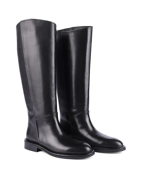 Женские сапоги Attizzare кожаные черные - фото 3 - Miraton