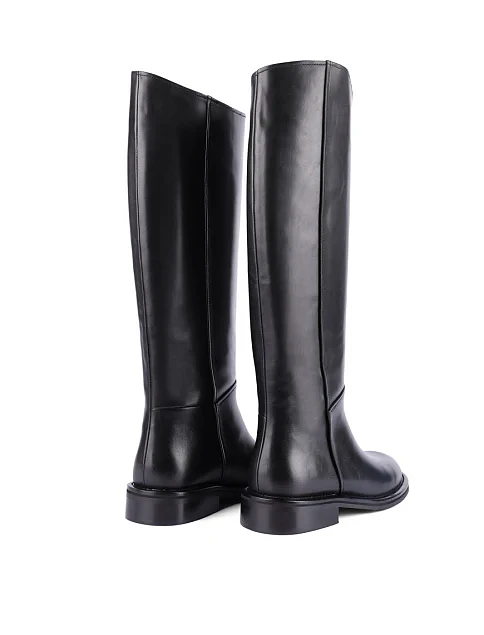 Женские сапоги Attizzare кожаные черные - фото 4 - Miraton