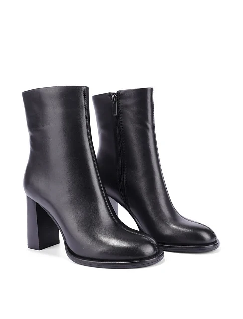 Женские ботинки MIRATON кожаные черные - фото 3 - Miraton