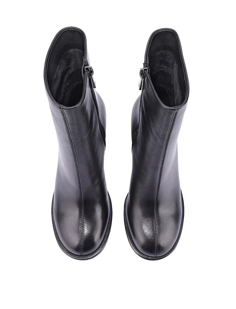 Женские ботинки MIRATON кожаные черные - фото 5 - Miraton