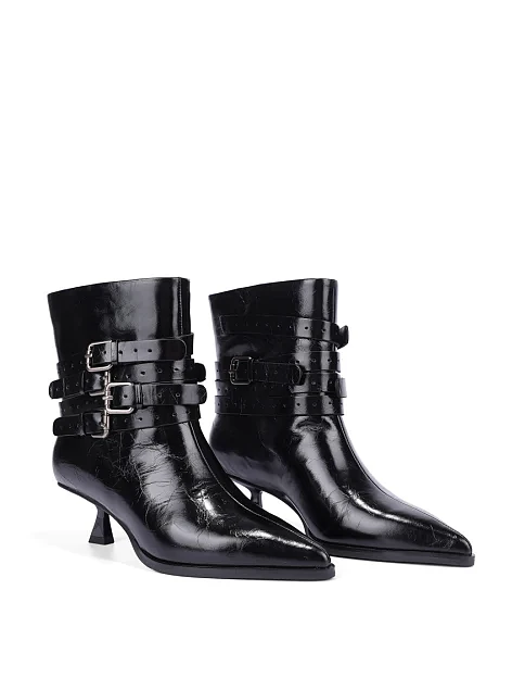 Женские ботинки MIRATON черные - фото 4 - Miraton