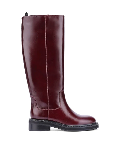 Женские сапоги MIRATON бордовые - фото 2 - Miraton