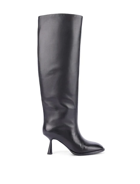 Жіночі чоботи шкіряні чорні - фото 1 - Miraton