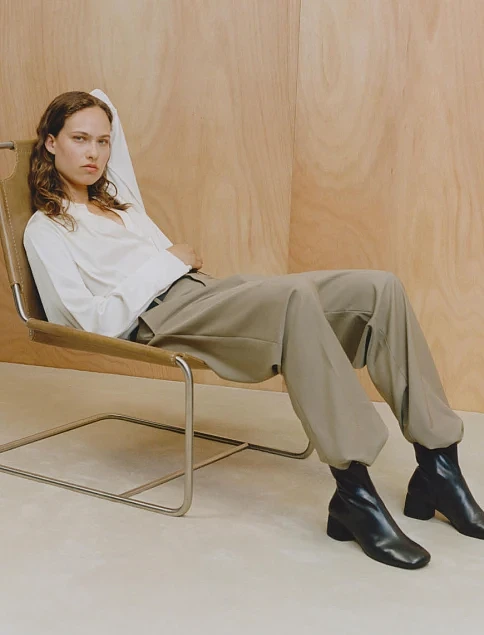 Женские ботинки Vagabond кожаные черные - фото 6 - Miraton