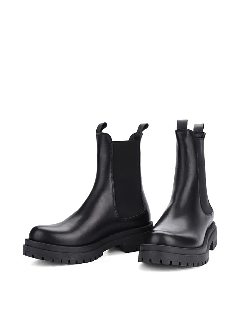 Женские ботинки челси Attizzare кожаные черные - фото 2 - Miraton