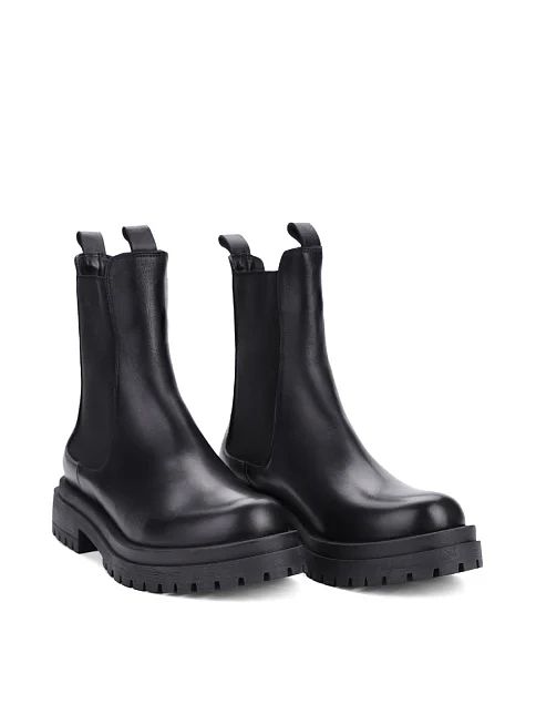 Женские ботинки челси Attizzare кожаные черные - фото 3 - Miraton