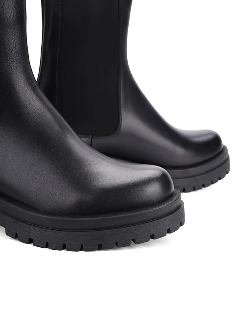 Женские ботинки челси Attizzare кожаные черные - фото 5 - Miraton