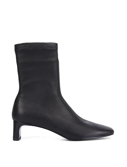 Женские ботинки MIRATON кожаные черные - фото 1 - Miraton