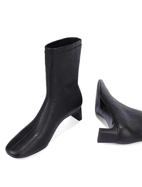 Женские ботинки MIRATON кожаные черные - фото 2 - Miraton