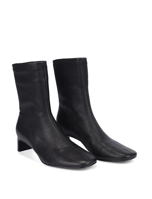 Женские ботинки MIRATON кожаные черные - фото 3 - Miraton