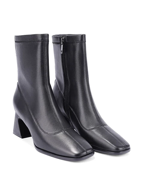 Женские ботинки MIRATON кожаные черные - фото 3 - Miraton