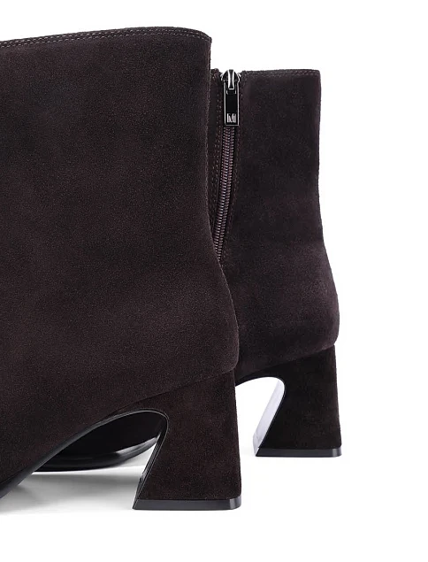 Женские ботинки MIRATON велюровые коричневые - фото 5 - Miraton