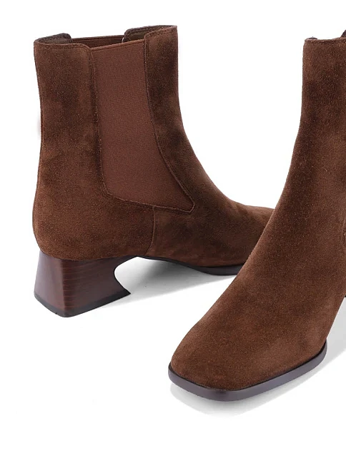 Женские ботинки MIRATON велюровые коричневые - фото 2 - Miraton