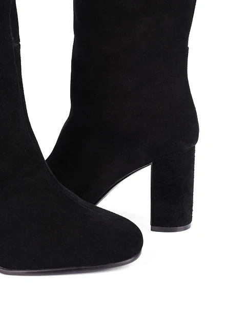 Женские ботфорты Attizzare велюровые черные - фото 2 - Miraton