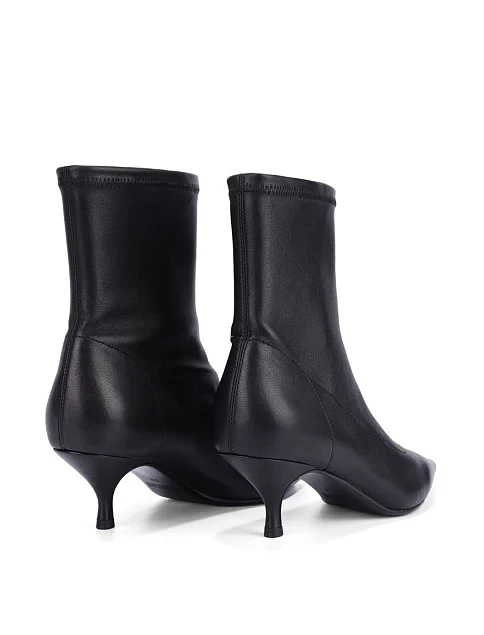 Женские ботинки кожаные черные - фото 4 - Miraton