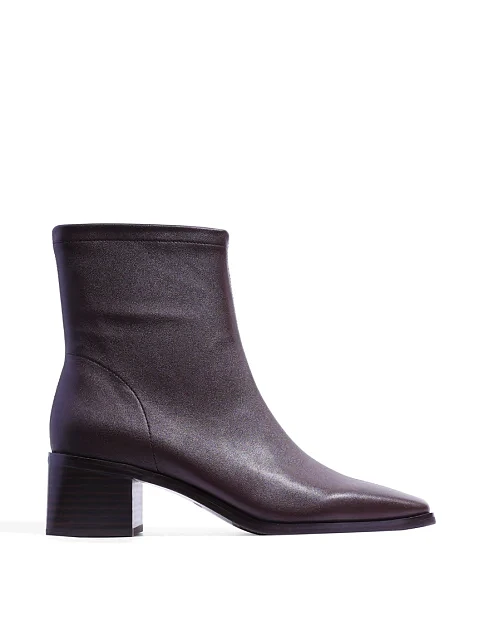 Женские ботинки MIRATON кожаные бордовые - фото 1 - Miraton