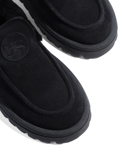 Женские туфли лоферы Helena Soretti замшевые черные - фото 5 - Miraton