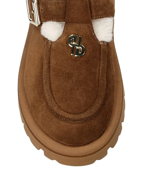 Женские туфли замшевые оранжевые - фото 5 - Miraton