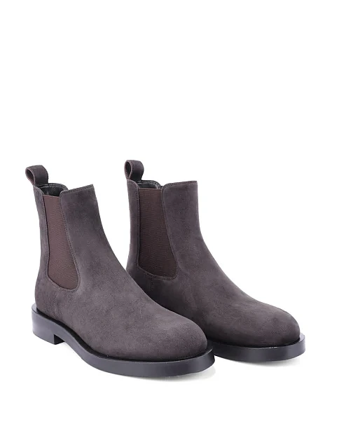 Женские ботинки челси MIRATON велюровые серые - фото 3 - Miraton