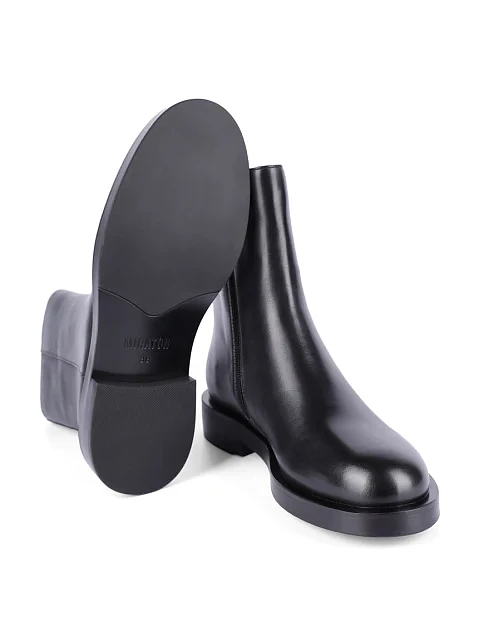 Женские ботинки MIRATON кожаные черные - фото 4 - Miraton