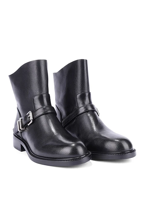 Женские ботинки MIRATON кожаные черные - фото 3 - Miraton