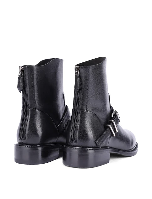 Женские ботинки MIRATON кожаные черные - фото 4 - Miraton