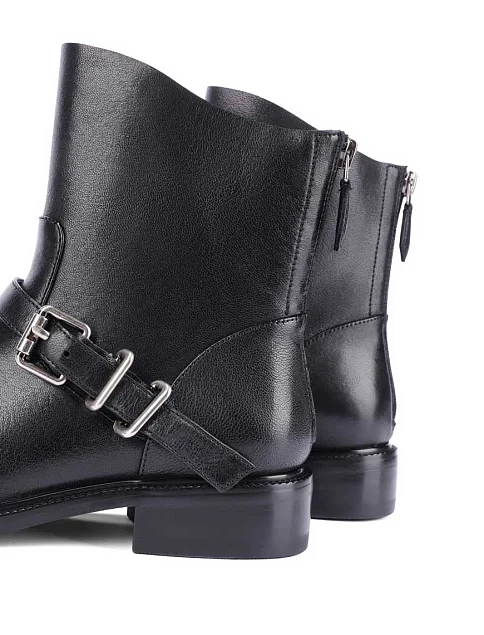 Женские ботинки MIRATON кожаные черные - фото 5 - Miraton